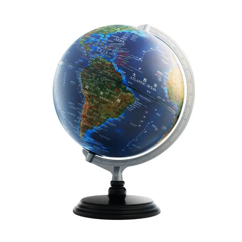 

Globe 3d three-dimensional relief, concave-convex suspension office ornament