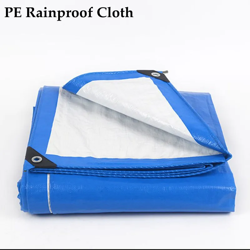 

Thicken 0.2mm PE Tarpaulin Garden Gazebo Windproof Rainproof Waterproof Cloth Home Yard Car Awning Tarps Plant Shed Cover