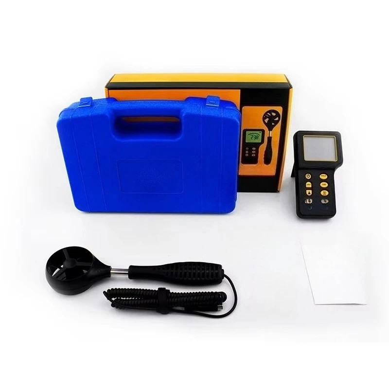 Smart Sensor AR826 + Digital LCD Anemometer Air Anemometer Speedometer Probe with Backlight Retractable