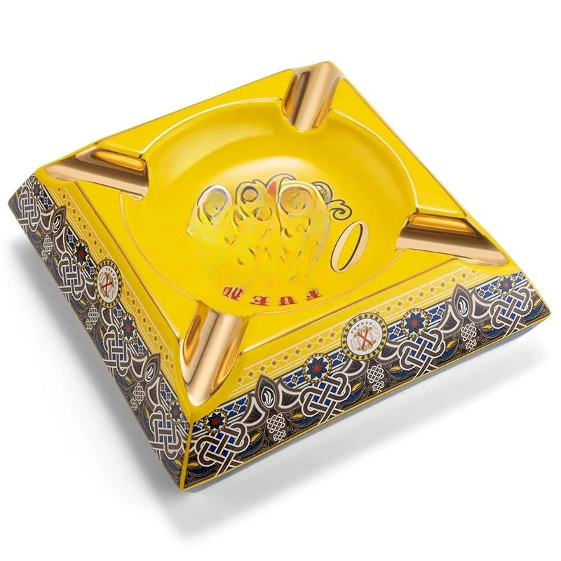 

Cigar ashtray, large diameter, ceramic, home living room decoration, office desktop ornament