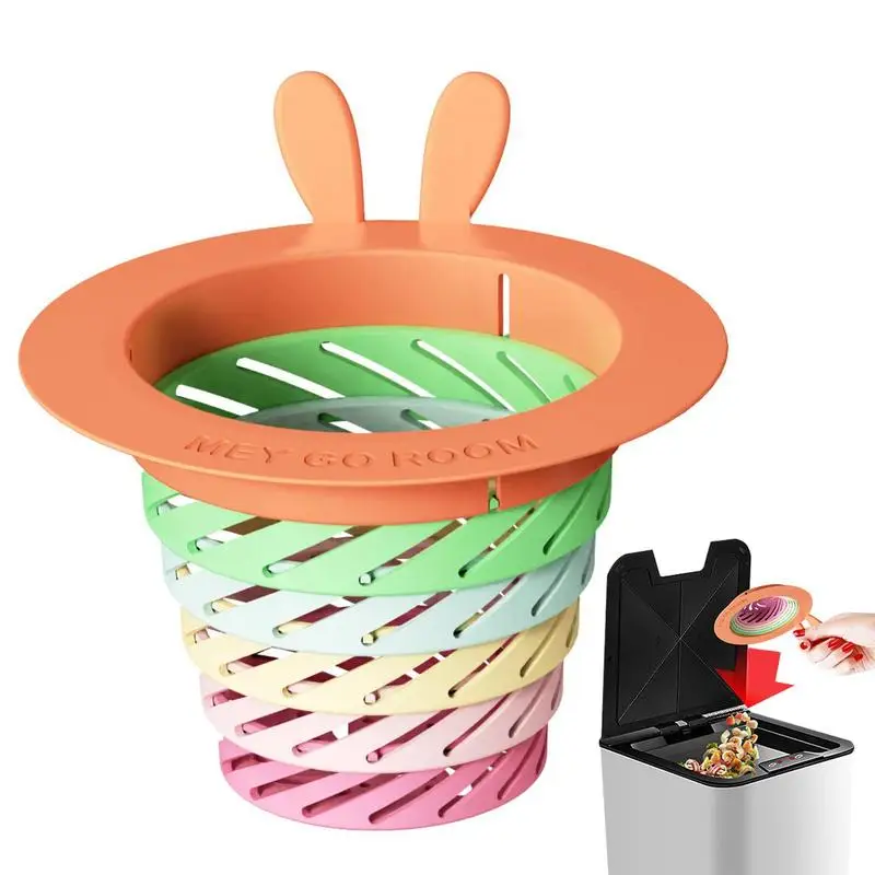 Sink Drain Strainer Telescopic Bunny Ear Design Kitchen Sink Drain Strainer & Stopper Easy Cleaning Lid Included Clog-Free