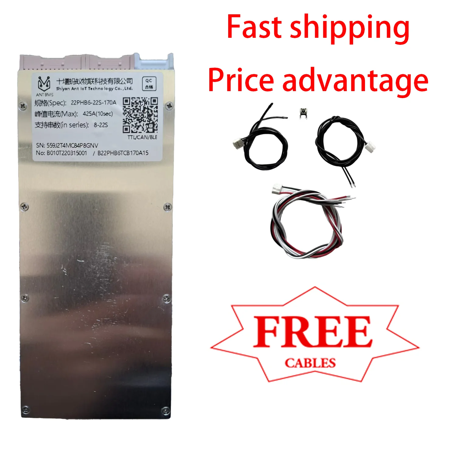 Smart BMS Series 8-22 170A Peak Power Supplies with 425A Option 170A Option