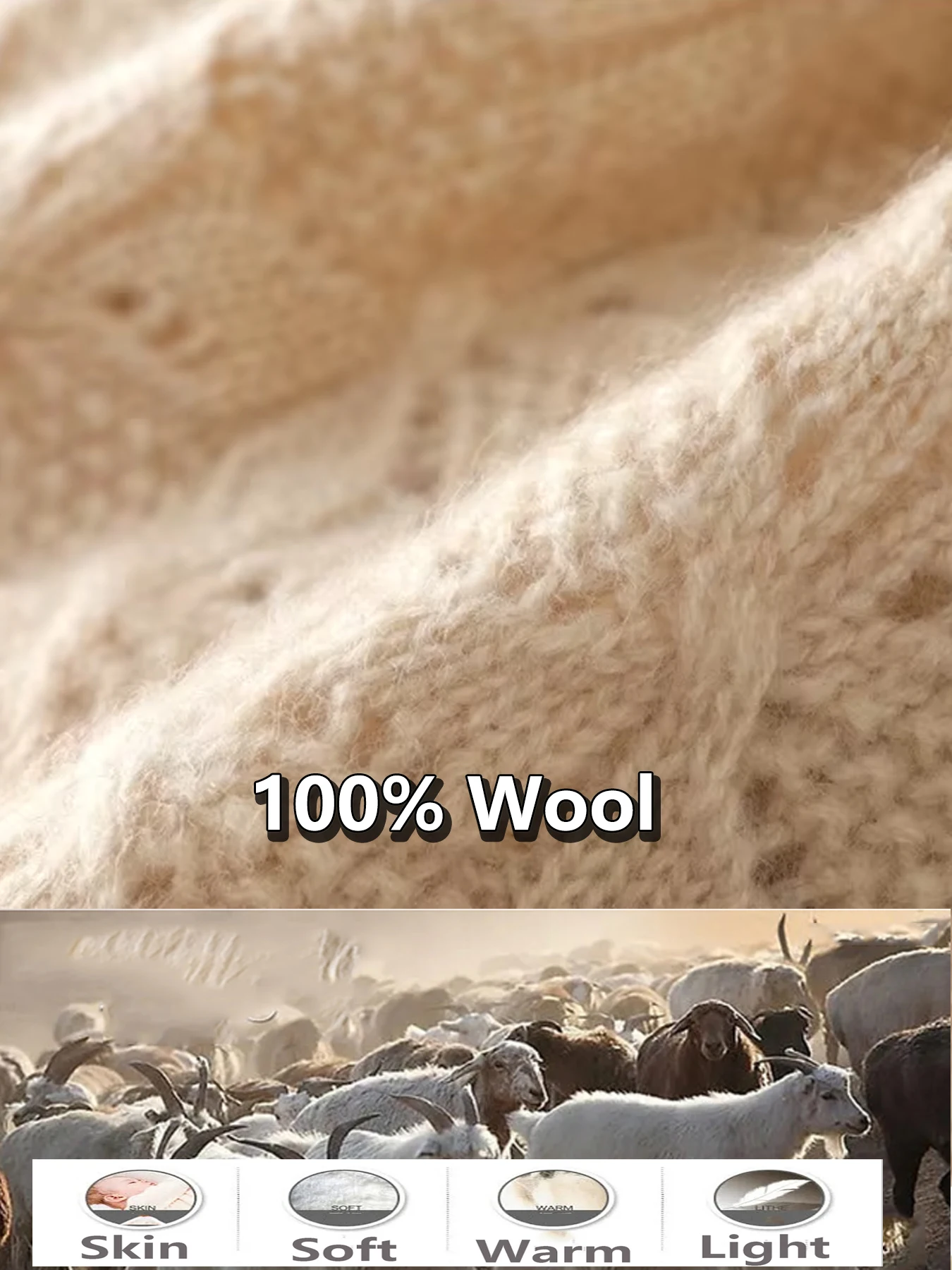 100% wełna merio modne czapki dla kobiet jesienno-zimowa moda drążą miękka ciepła wełniana czapka z czaszkami luksusowa kaszmirowa czapka — zdjęcie 6