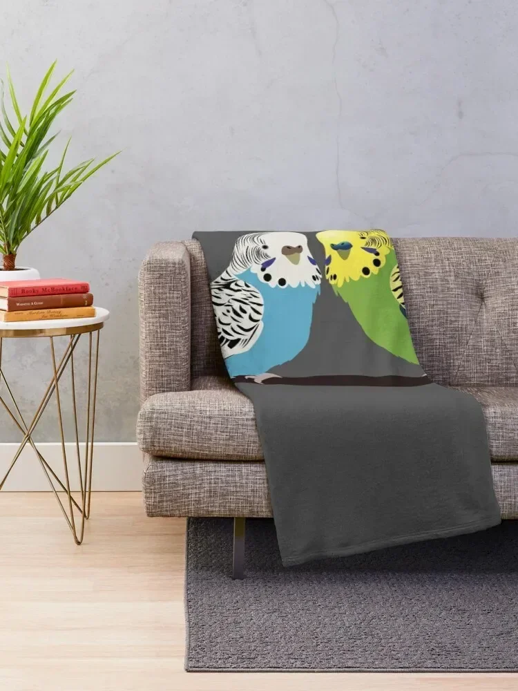 Budgies Throw Blanket Luxury St Camping Plaid Blankets