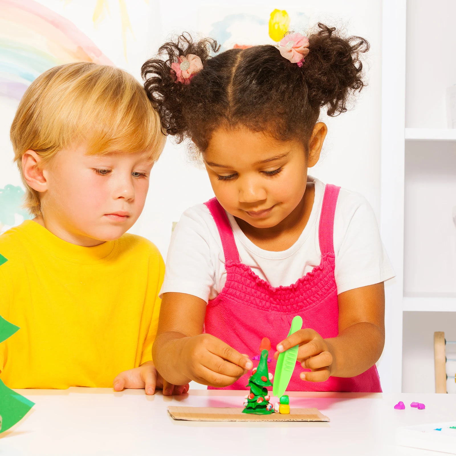 

10Pcs Childrens Handicraft Tweezers Versatile Use Kindergarten Schools Homes DIY Jewelry Making Crafts Fine Motor Skills