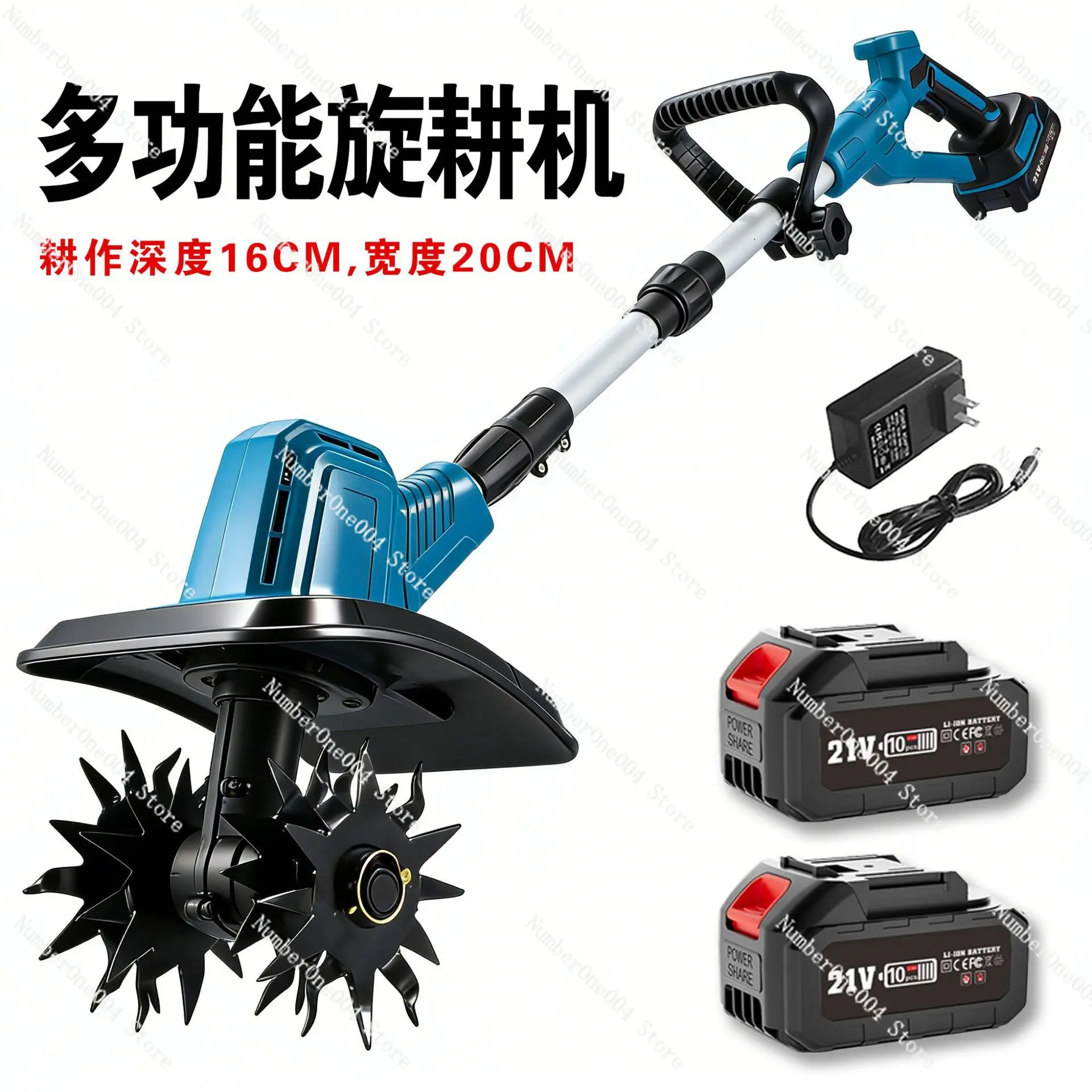 

Handheld electric micro-tiller lithium battery agricultural rotary tiller
