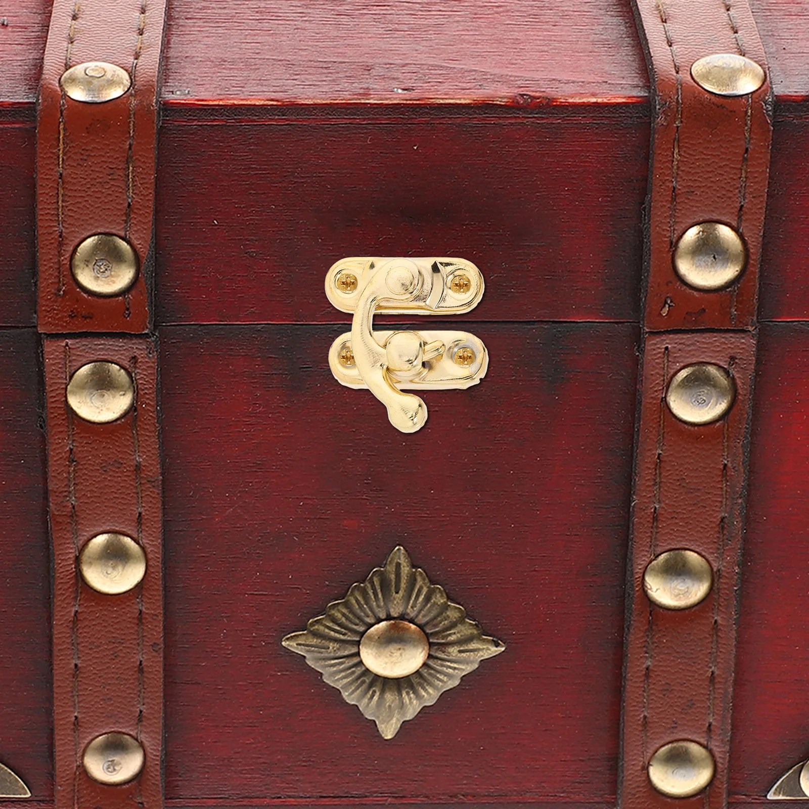 

20 Pcs Wooden Box Lock Vintage Iron Craft Hinges Drawer Hardware Small Latch Suitcase Hook Jewelry Box Hasp Retro Clasp