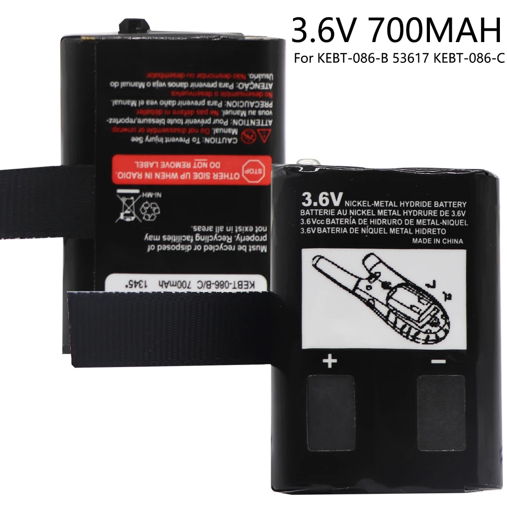 3.6V 700mAh Rechargeable NiMH Battery For Motorola 2-Way Radios KEBT-086-A M53617 KEBT-086-B 53617 KEBT-086-C KEBT-086-D parts