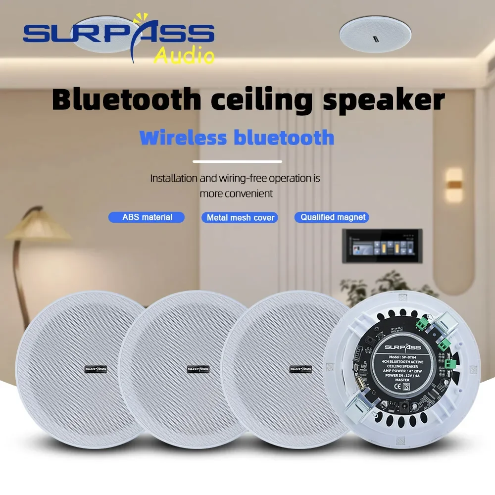 Inteligentny kino domowe Tuya Wifi Zigbee 12.3'' Ścienny wzmacniacz Android 11 Panel dotykowy z zestawem głośników Bluetooth do salonu