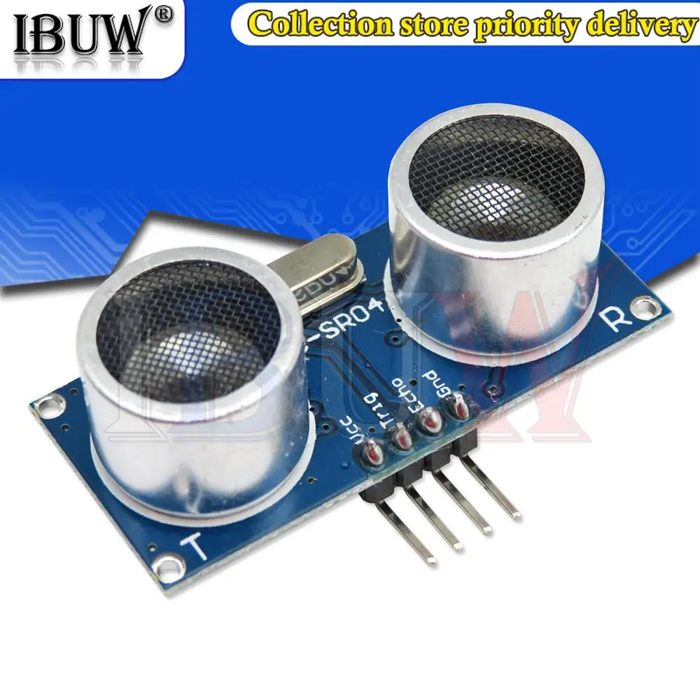 5PCS 초음파 모듈 HC-SR04 Arduino 초음파 파 탐지기 범위 모듈 용 거리 측정 변환기 센서