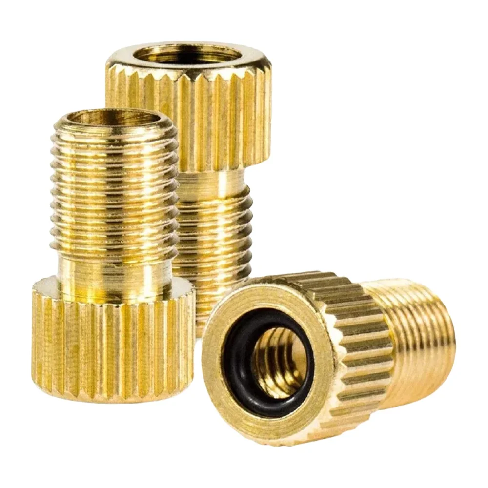 AliExpress NONE 5PC F/V To A/V Valve Adapter Bike Value Converter Presta To Schrader Golden Bike Tire French Valve Adapter Bicycle Accessories