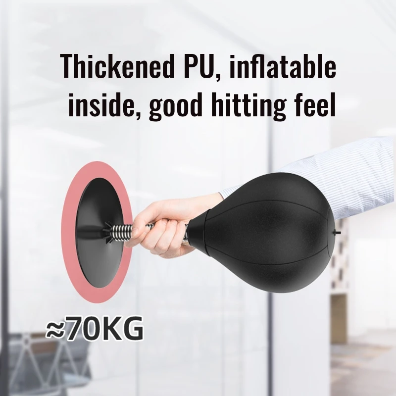 Desktop PU Boxing Ball Stress Relief Stress Relief Boxing Speed ​​Ball Fit for Training and Speed Combat image 4
