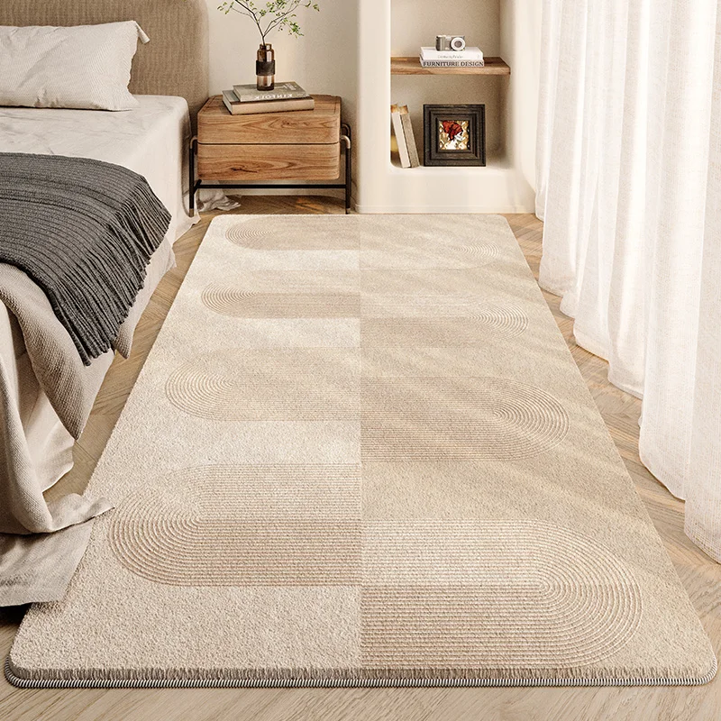 

Cream Style Bedroom Carpet 2024 New Waterproof Anti Fouling Fluffy Soft Thickened Carpets Non Slip High End Light Luxury Rug