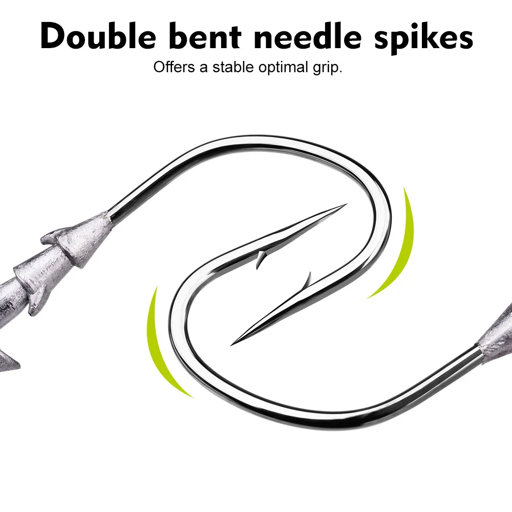 Billings 3D Eyes Jig Head 26-52g Hochkarbon-Stahl Weichköder und Jigköpfe Angelhaken für Swimbait Jig Head Angelhaken – Detail 7