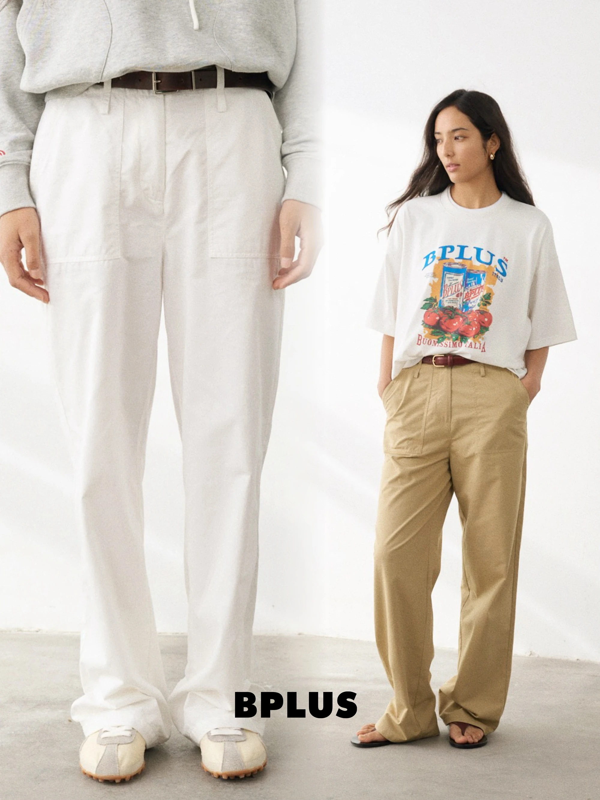 

Брюки женские BPLUS26: весенние, тонкие, со средней посадкой, свободные, прямые, с эффектом потертости, с карманами, длинные, из хлопка, модные, для работы