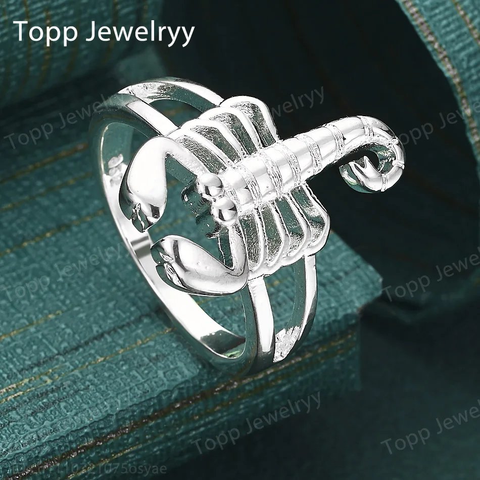 

925 Sterling Silver Personalized Scorpion Ring For Women Fashion Charm Christmas Gift