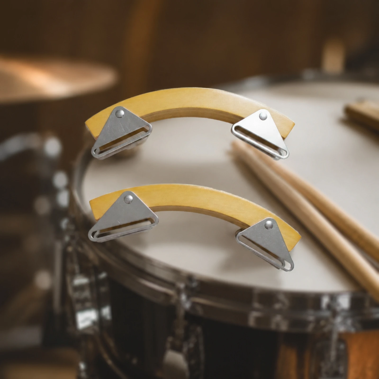 Rim Click Block Wooden Wood Block with Mounting Plates Drum Accessory Long-Lasting Universal Compatibility for Drummers