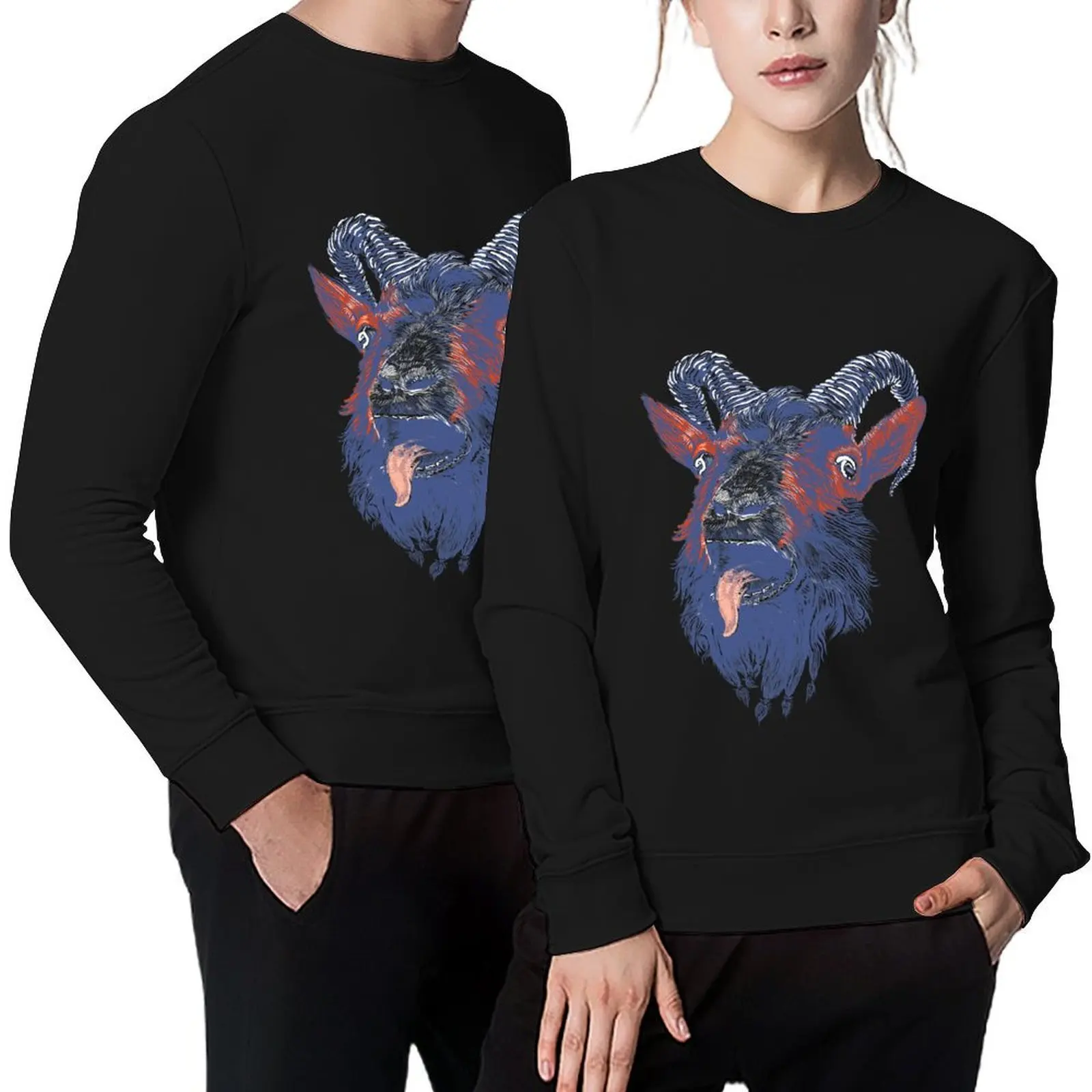 

Screaming Goat Pullover men's clothing anime clothing japanese style men clothing men sweatshirt