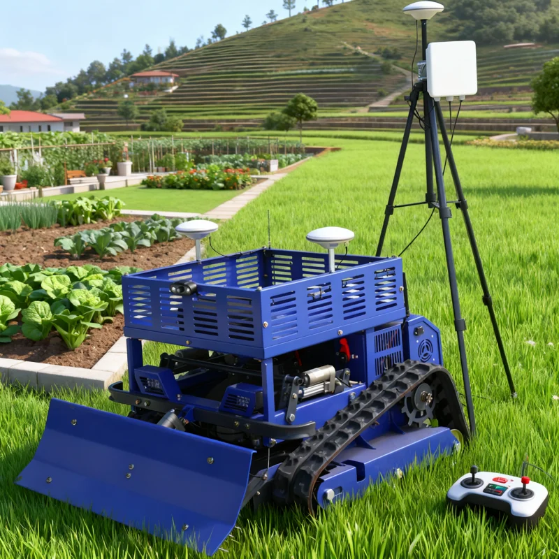 

Индивидуальная высокоточная мини-GPS газонокосилка, гусеничная косилка с дистанционным управлением, вездеходная маленькая косилка