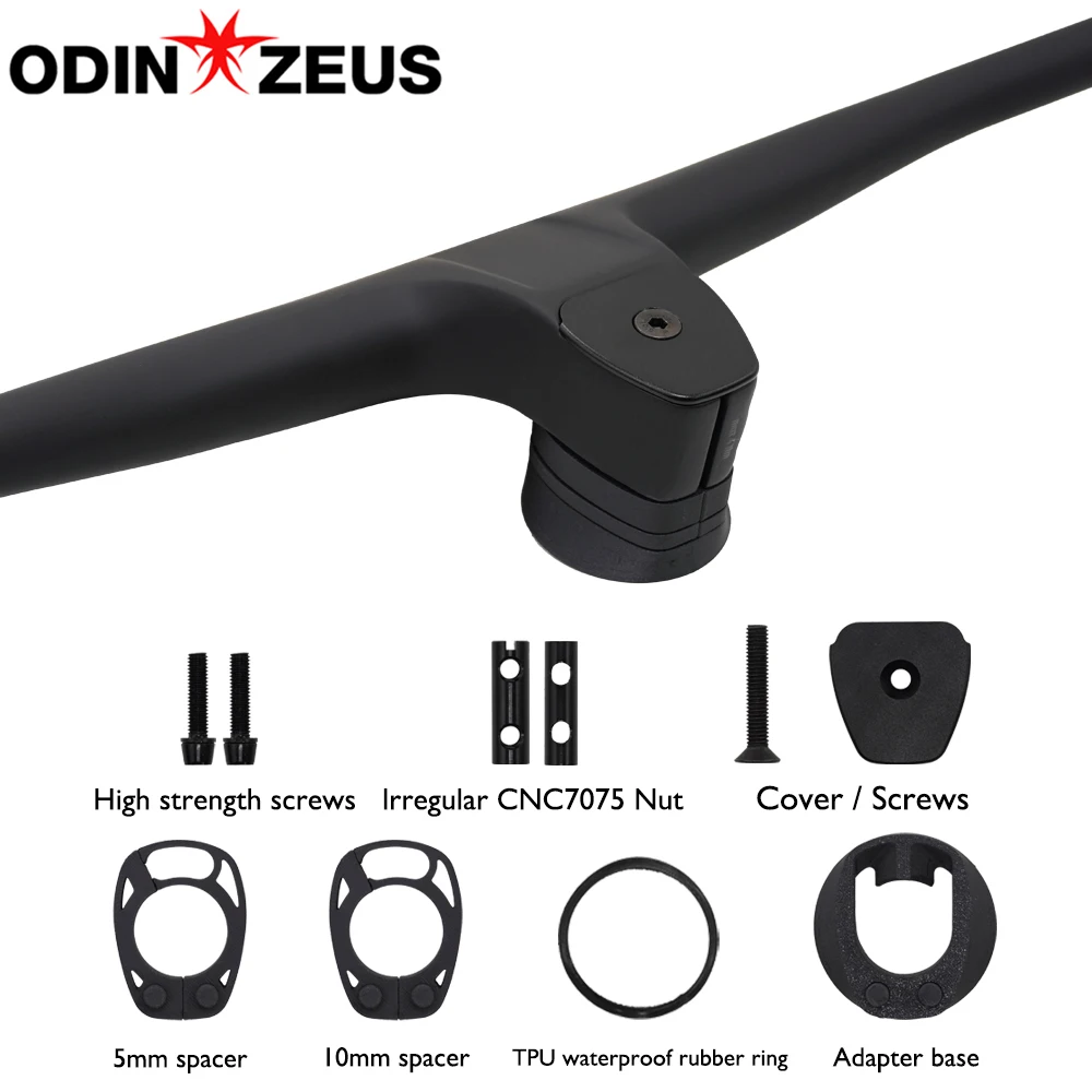 for THE UNIT ICR Internal Routing Carbon MTB Handlebar 760-800mm Integrated Stem 44/55/66/77mm Matte
