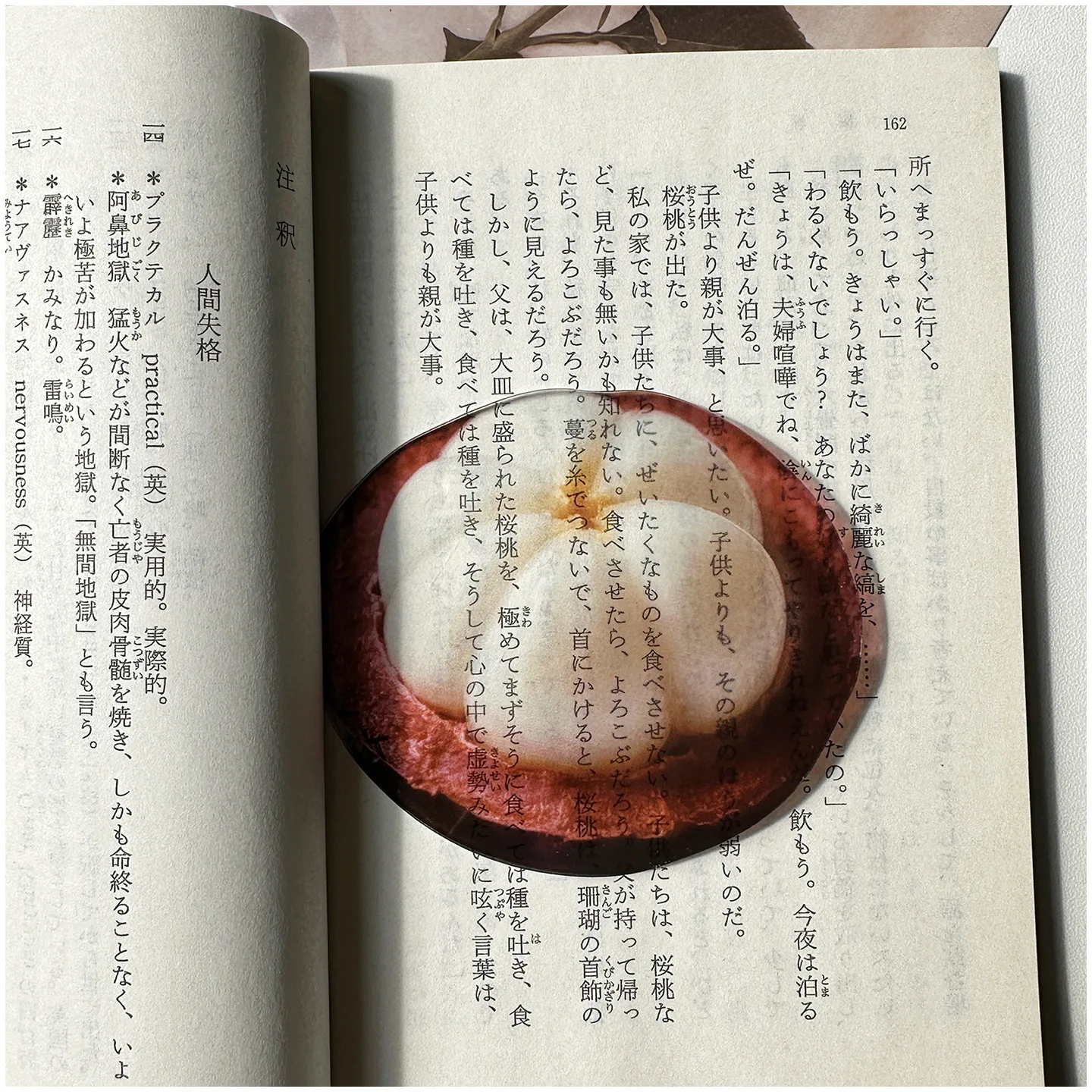 Delicate Transparent Acrylic Apple Bookmark Reading Mark Student Gift Premium Feeling Cute Grape Tomato Bookmarks