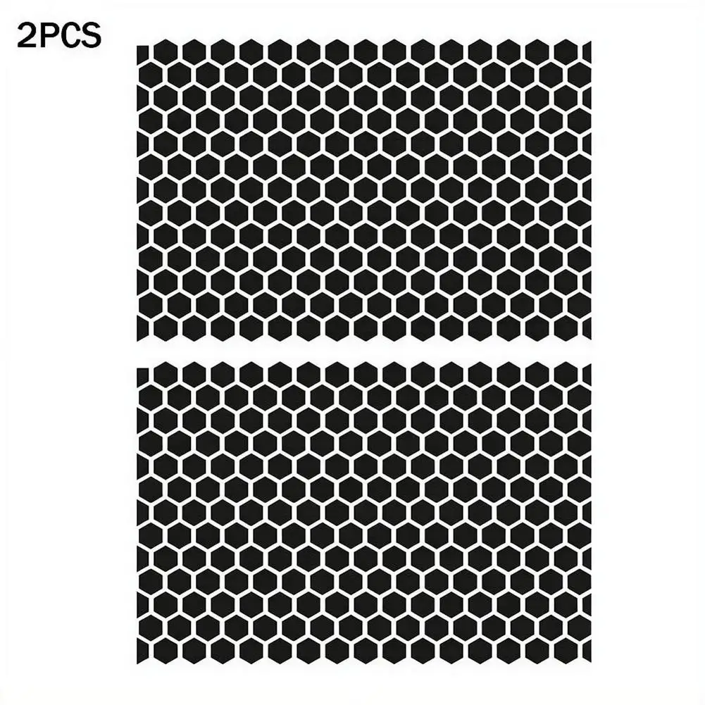 75x50cm Mattschwarze Autoaufkleber Wabenförmige Sechseck-Hohlaufkleber Selbstklebende Seitenfenster-Sonnenschutzfolie Universelle Fenster-DIY-Dekoration – Detail 14