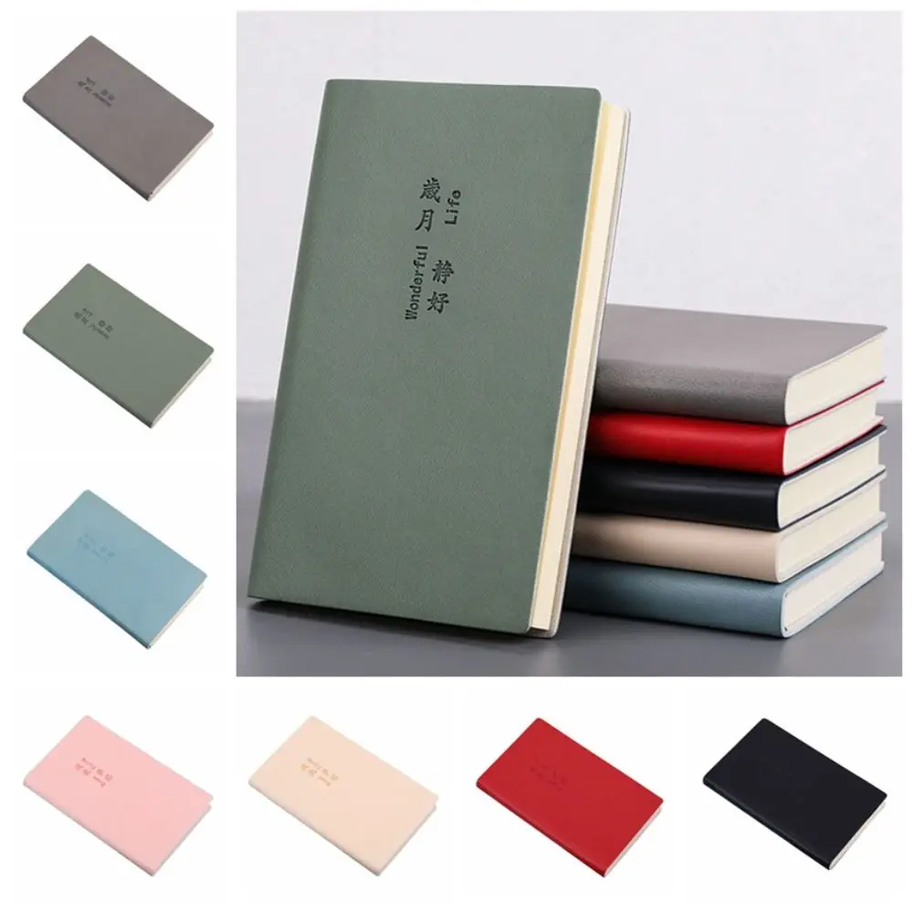 Simple Agenda Organizer A7 Mini Pocket Notebook จดบันทึกหนาธุรกิจ Notepad Word Book Memo Diary Planner เครื่องเขียน