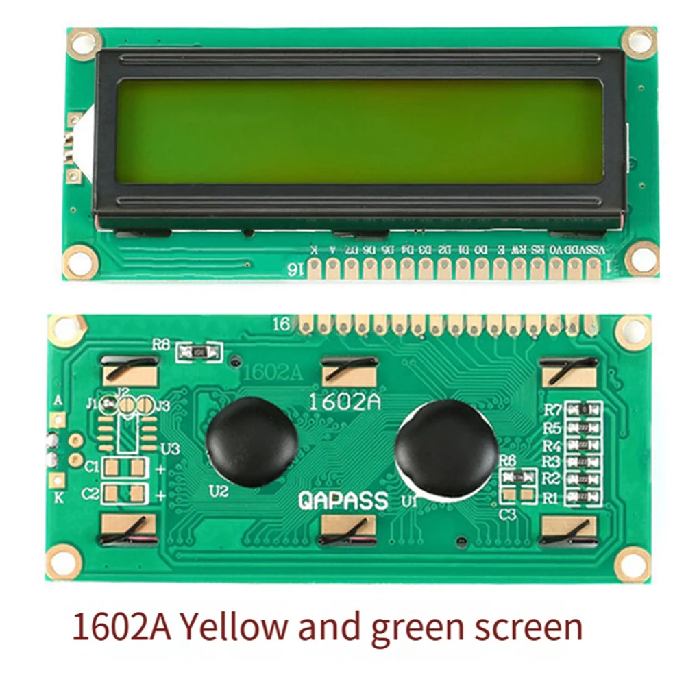 1602 LCD Screen Module LCD Screen LCD Screen 5V LCD Module Display Blue/Yellow Green Backlight LCD Module Shield