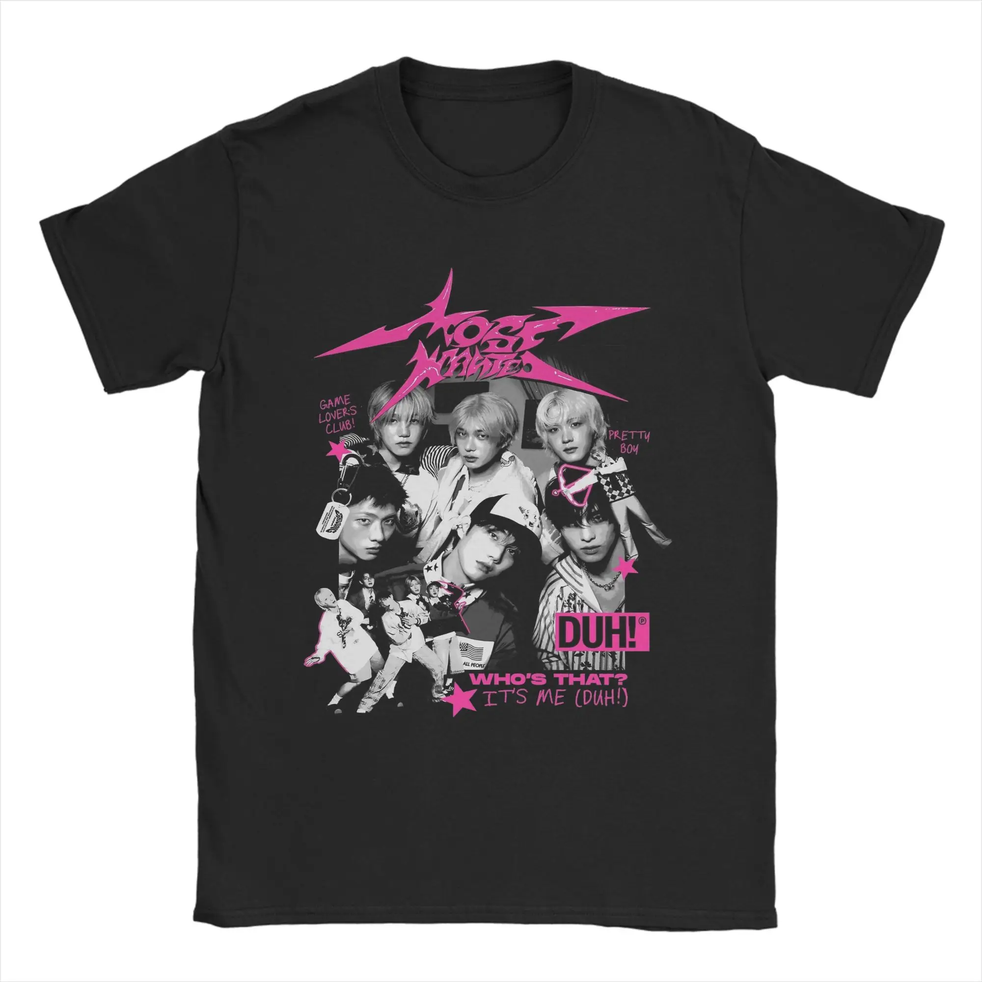 P1harmony معظم مطلوب جولة حول العالم Duh الرجال تي شيرت مضحك تي شيرت قصير الأكمام س الرقبة تي شيرت القطن الخالص 4XL 5XL 6XL الملابس