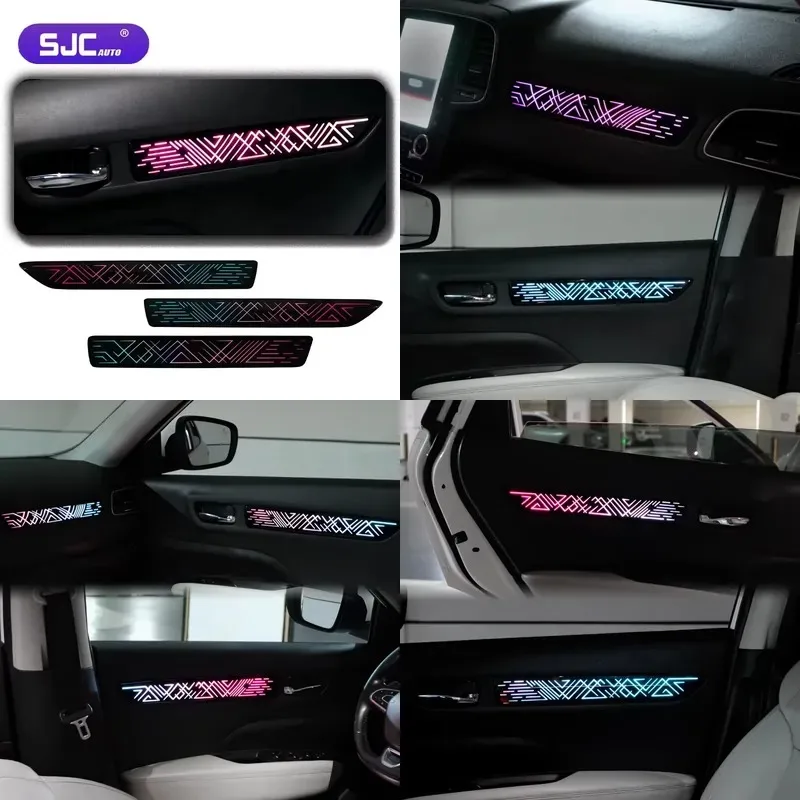 Hot Sale SJC 64-Color Car Ambient Light for Koleos 2017-2022 Symphony Dynamic Interior Atmosphere Lighting Decoration