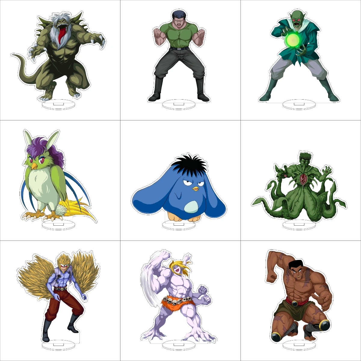 16CM Anime YuYu Hakusho Cosplay Acrylic Stand Ornaments Minamino Shuuichi/Hiei  Figure Stand Halloween Gifts