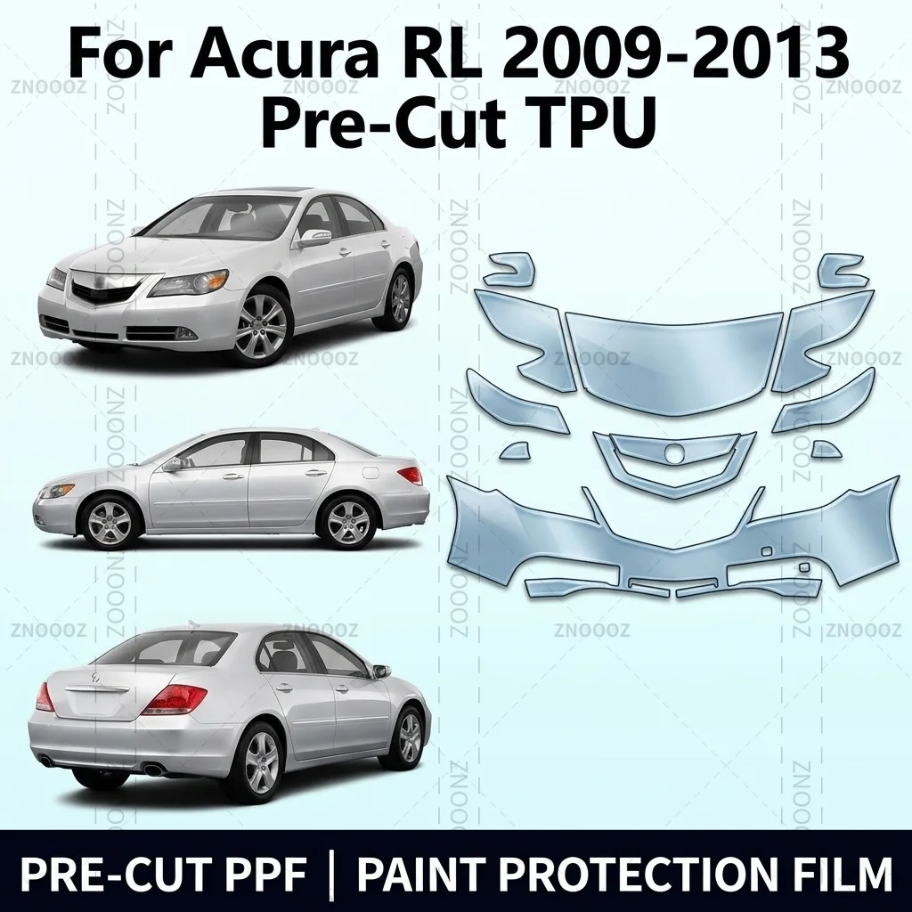 For Acura RL 2009-2013 Pre-Cut TPU PPF Front Kit Self Healing Car Accessories Hydrophobic Anti Yellowing Scratch Resistant