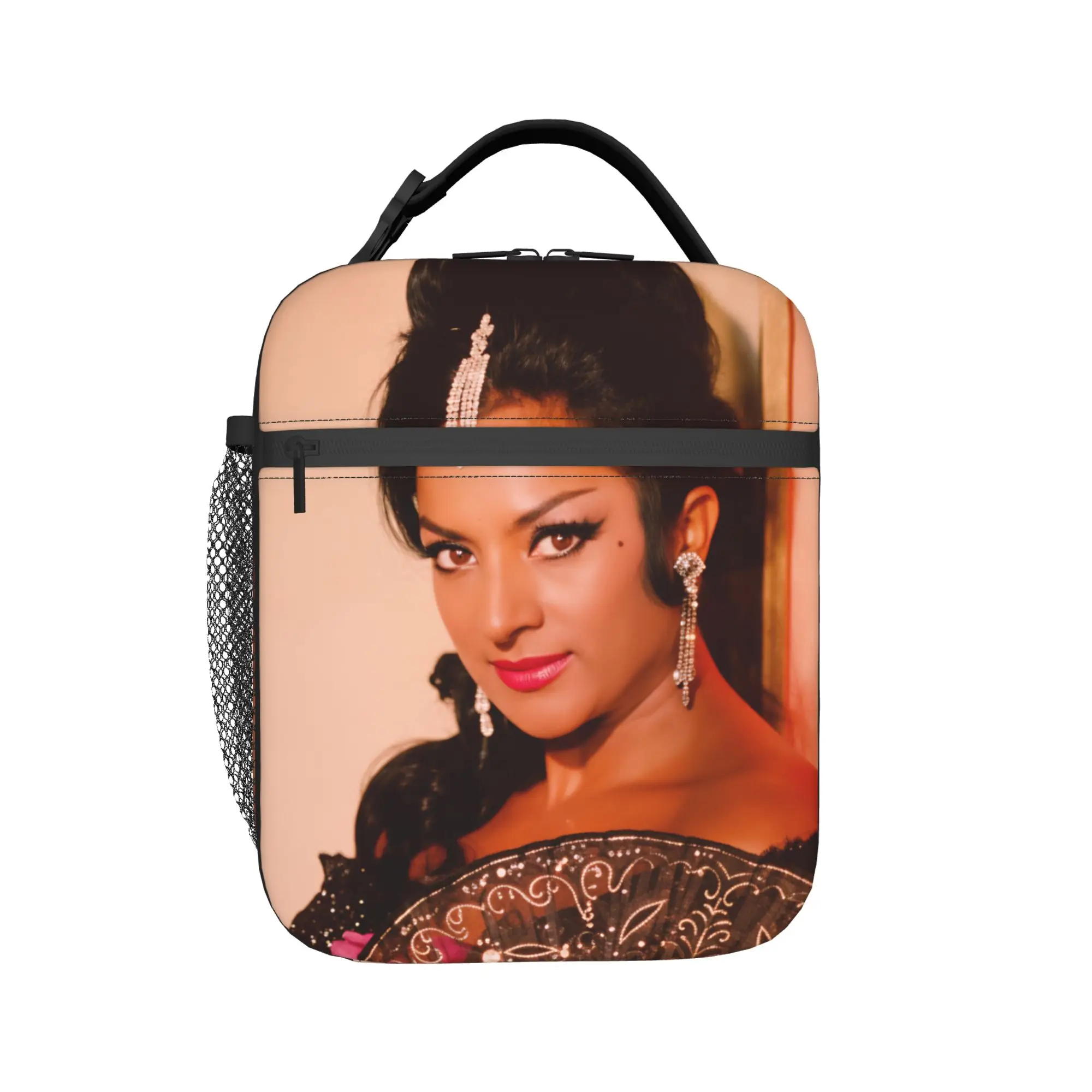 Lola Flores Spanish Dancer  Lunch Bag  Office Lunch Box For Women Fun Print Thermal Tote Handbags Waterproof Portable Cooler Bag