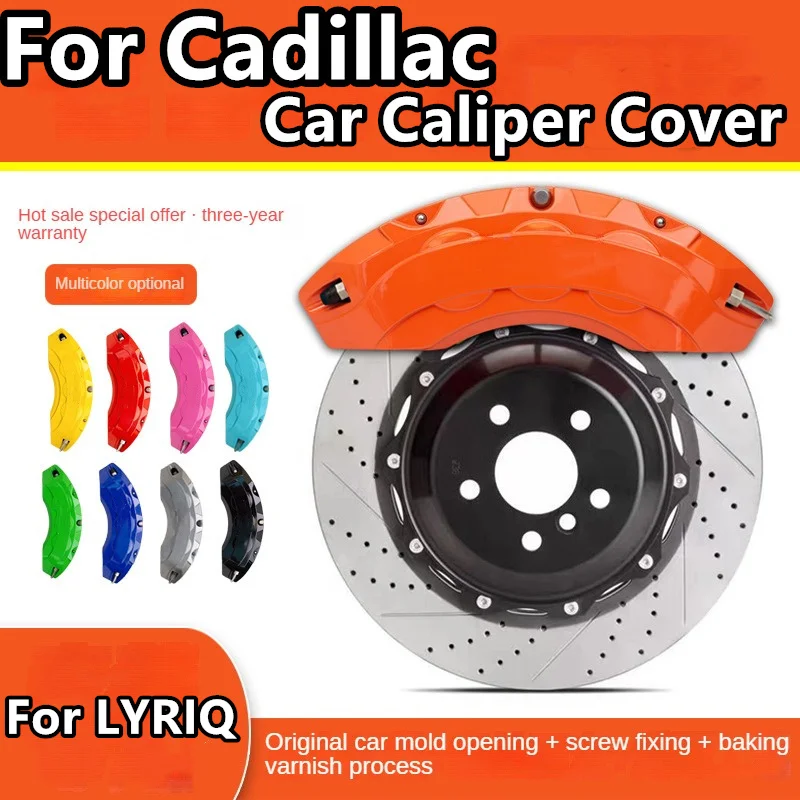 For Cadillac LYRIQ Brake Caliper Cover Aluminum Alloy Front Rear Wheel Modification Kit Fit 2022 2024