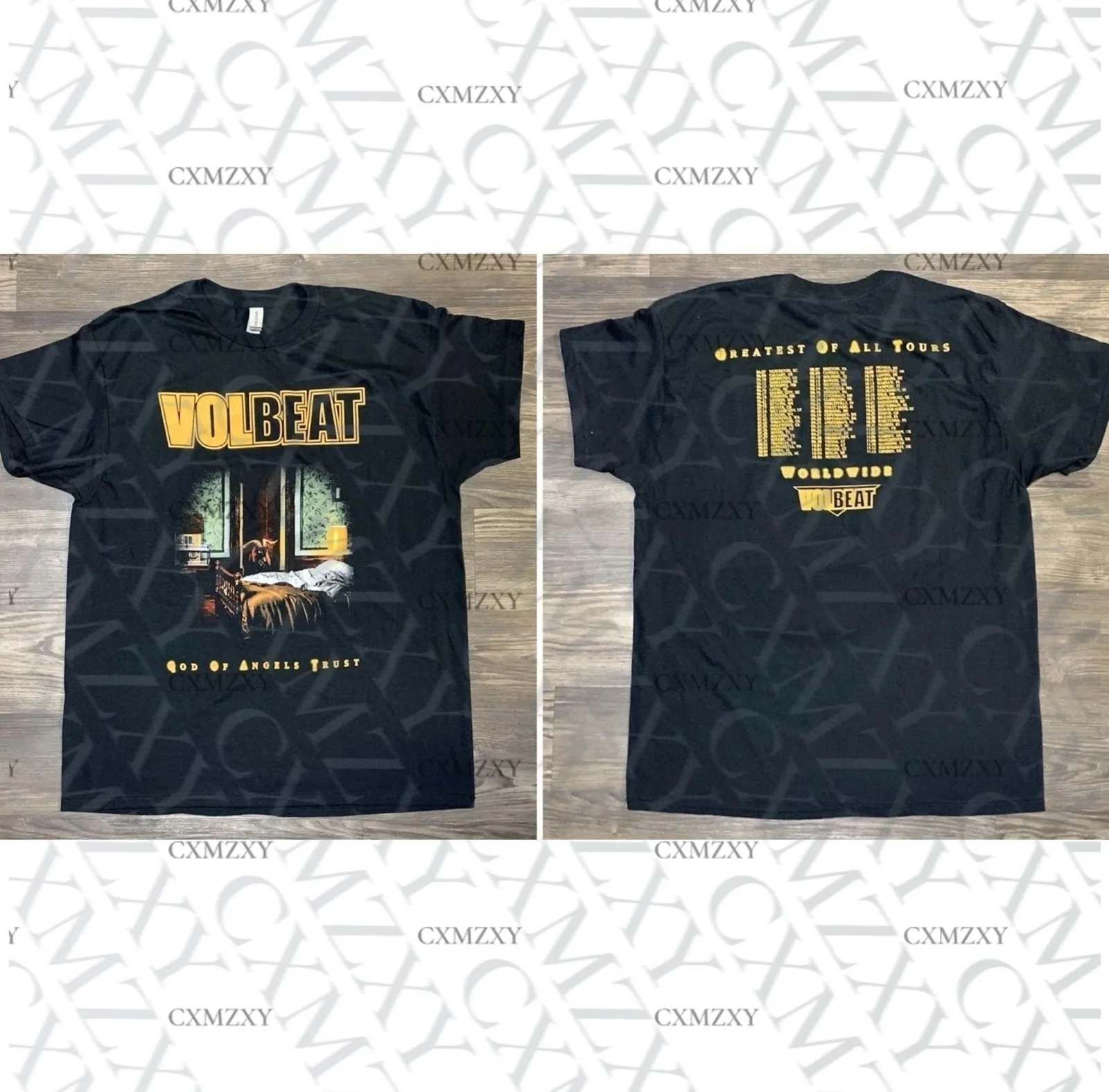 

Volbeats 2025 God Of Angels Trust Concert Tour 100% Cotton T-Shirt Reprint