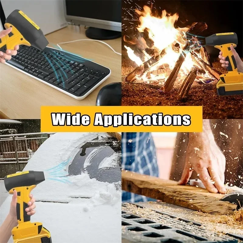 منفاخ نفاث بدون فرش 130000 دورة في الدقيقة مروحة توربو عنيفة 4 سرعات منفاخ هواء محمول لاسلكي لبطارية ديوالت 20 فولت (بدون بطارية)