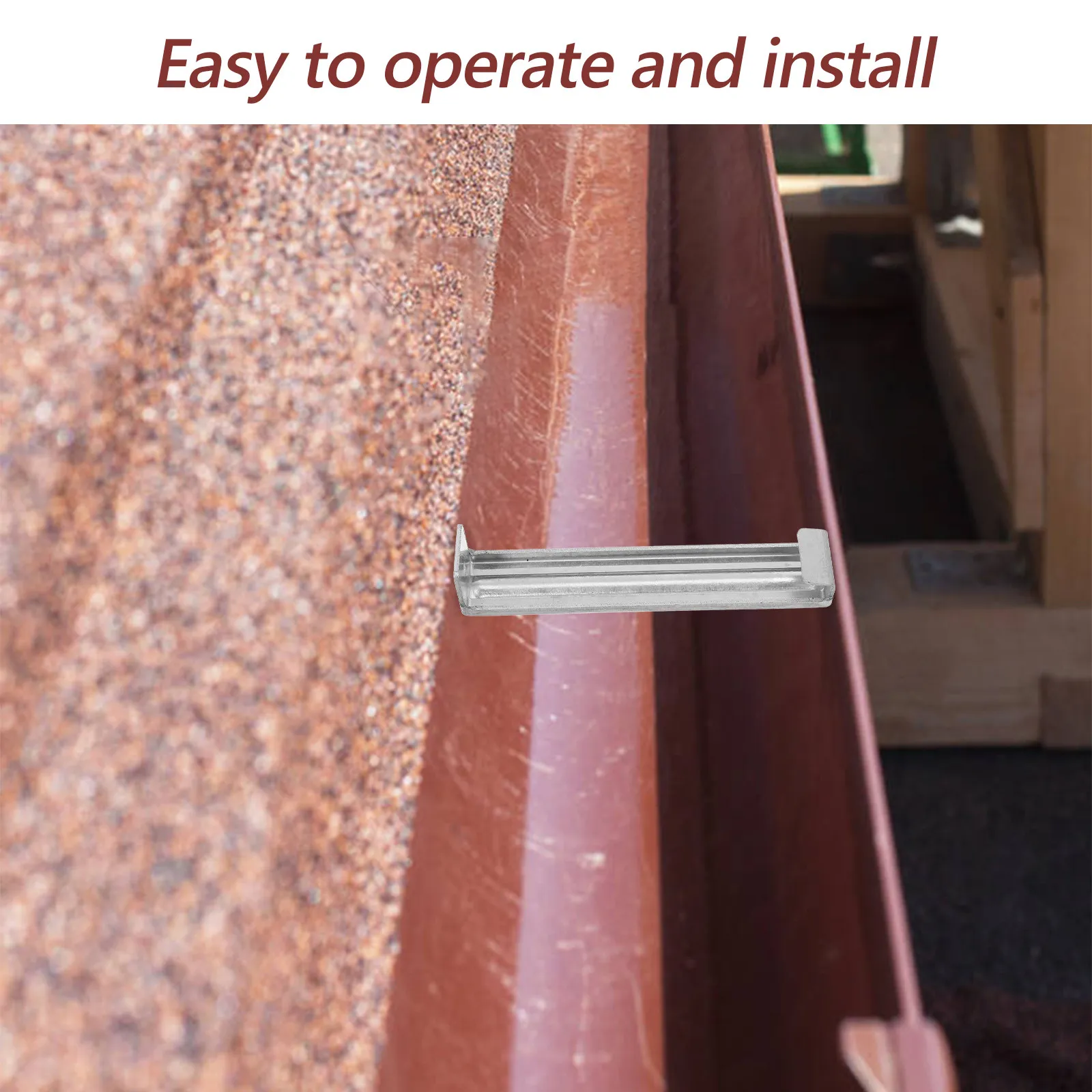 Heavy Duty Rain Gutter Holder Roof Rack Holding Support Brackets Fixed Accessory