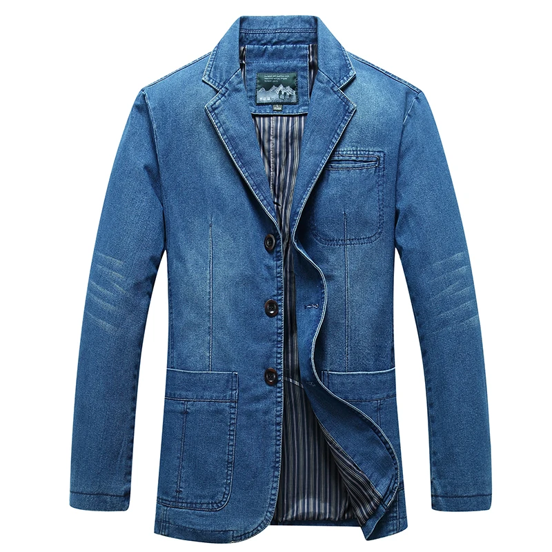 Spring Men Solid Lapel Denim Jackets Fashion Motorcycle Jeans Jackets Hommes Slim Fit Cotton Casual Black Blue Coats