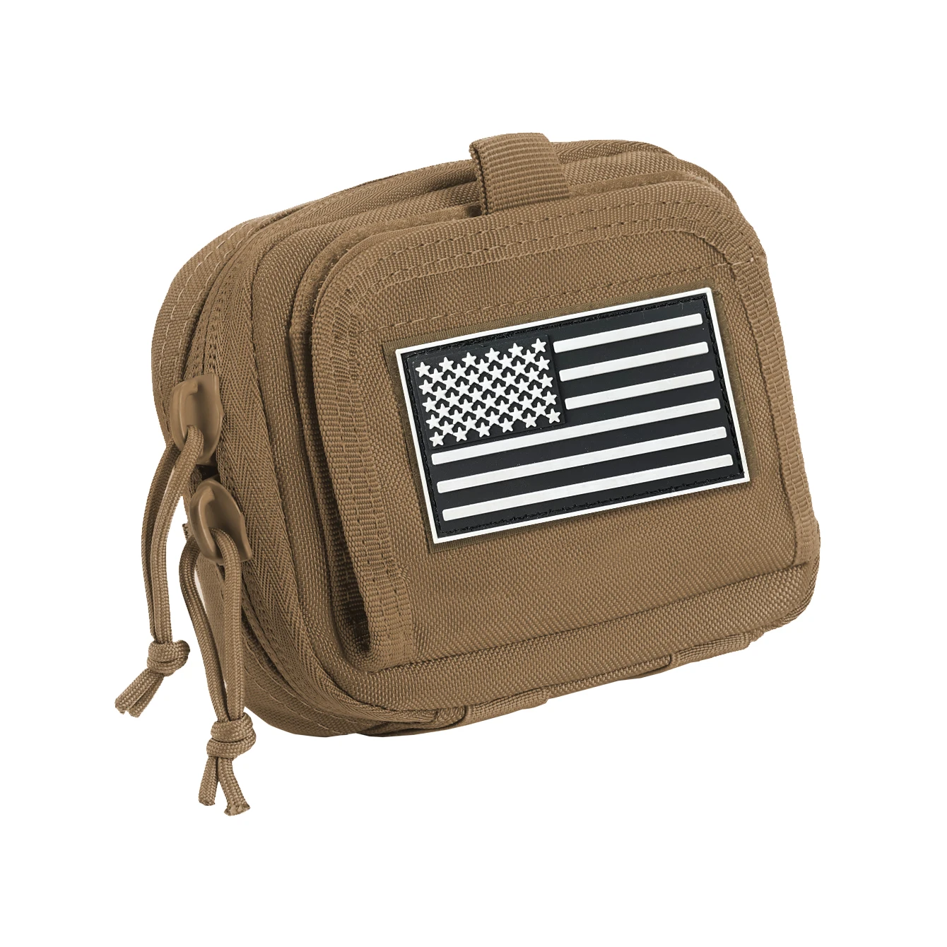 Waist hanging portable small storage bag flip transparent visible card bag key bag carry on miscellaneous bag accessory bag