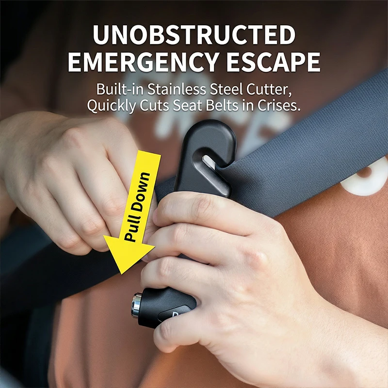 Deli Multi-function Hammer Two-in-one Safety Hammer Rescue Hammer Car Escape Hammer Window Breaker Vehicle Emergency Tool