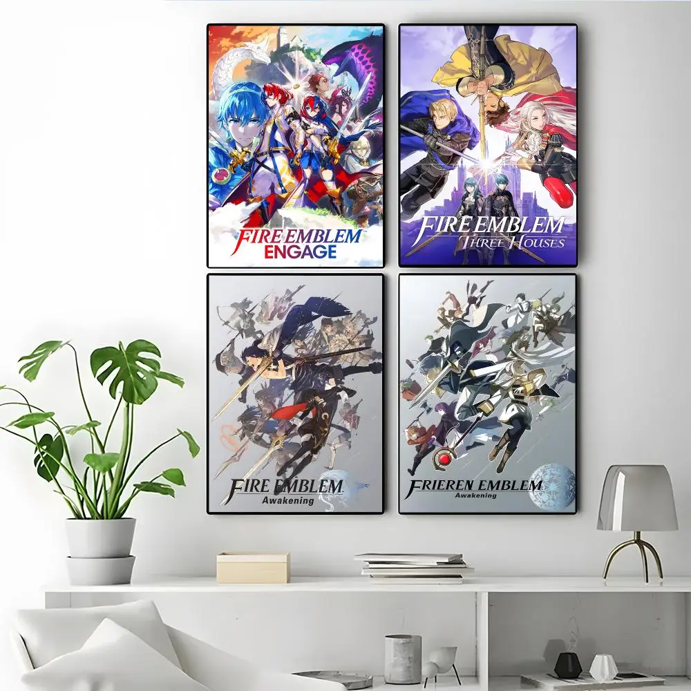 Fire Emblem Poster Modern Elegant Wall Stickers, Home Decor Poster, Wall Art for Living Room & Dorm