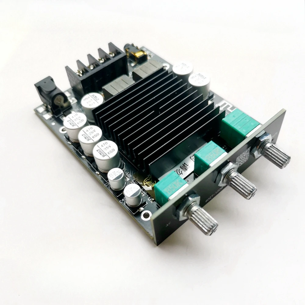 Bluetooth audio amplifier board module 120W * 2 high and low frequency adjustment dual channel stereo HIFI high-power shell