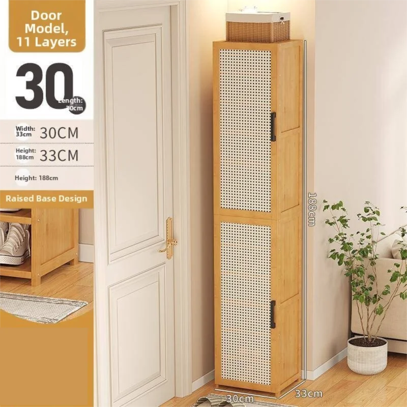 MEISITEKEKE | Economic Narrow Deep Small Thin Shoe Cabinet