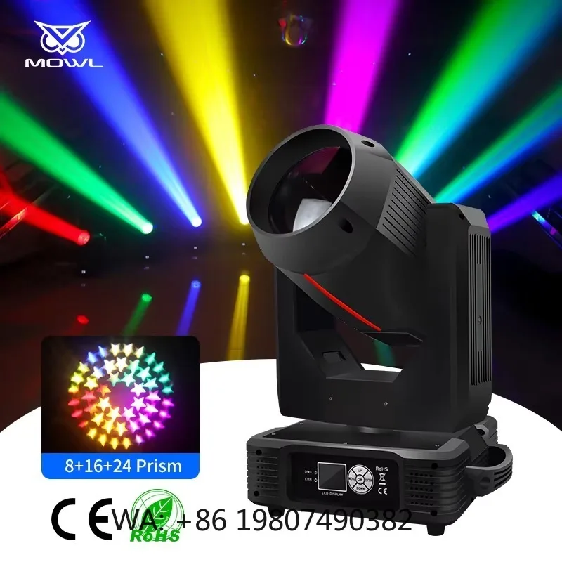380W 20R Sharpy LED Beam Moving Head Projection Light DMX High Power for Disco DJ Wedding Professional Stage Lighting