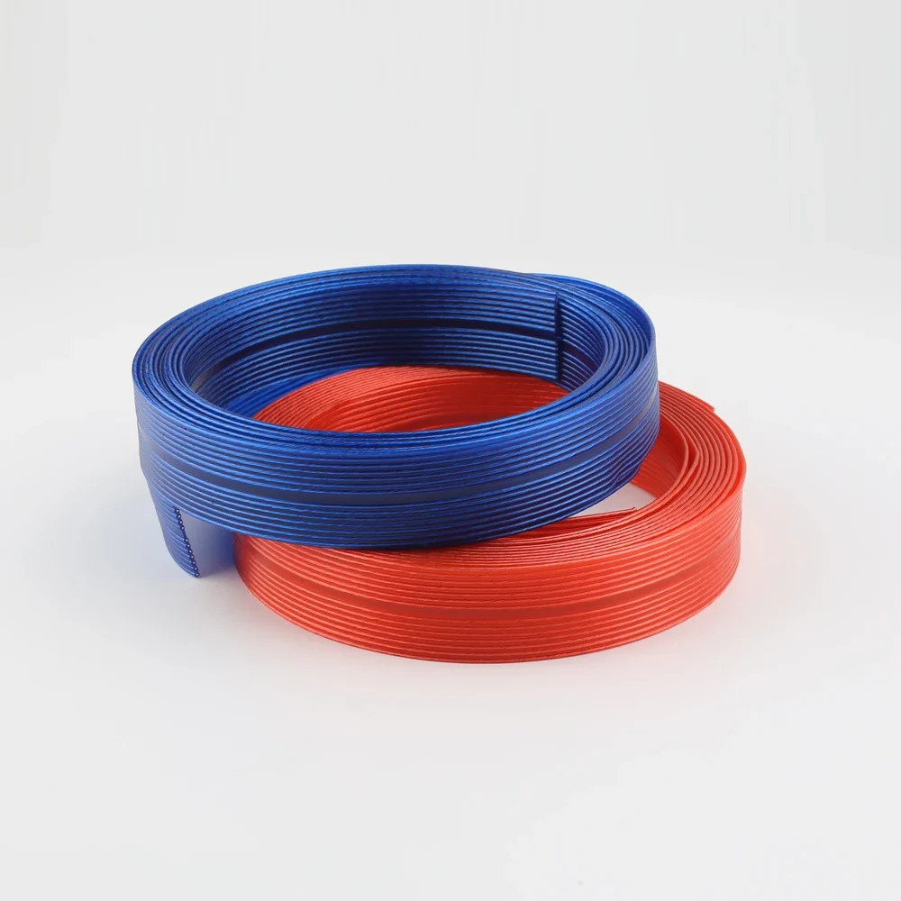 Audiocrast 99.998% 실버 도금 하이파이 오디오 스피커 케이블, 플랫 하이엔드 스피커 케이블, 오디오 애호가, F1409B