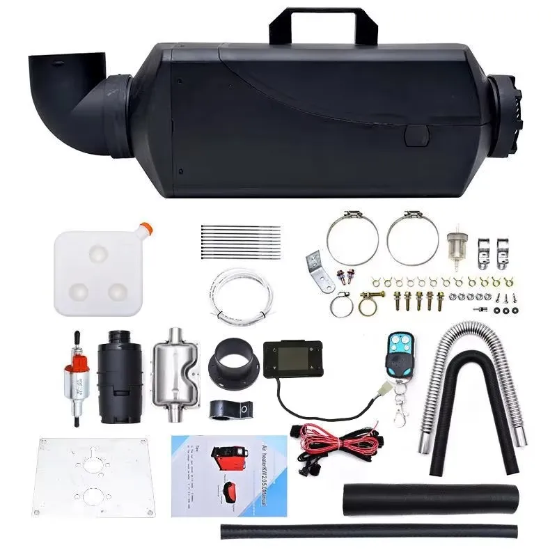 

1-8KW 12V/24V Car Parking Fuel Air Heater Air Diesel Heater with Remote Control LCD Display for RV Trailer Truck