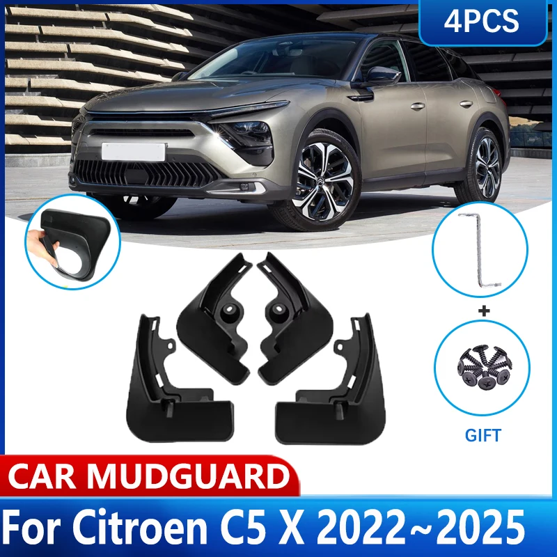 

Для Citroen C5 X C5X 2022 2023 2024 2025 брызговики защитные крылья передние задние колеса брызговики аксессуары 4 шт