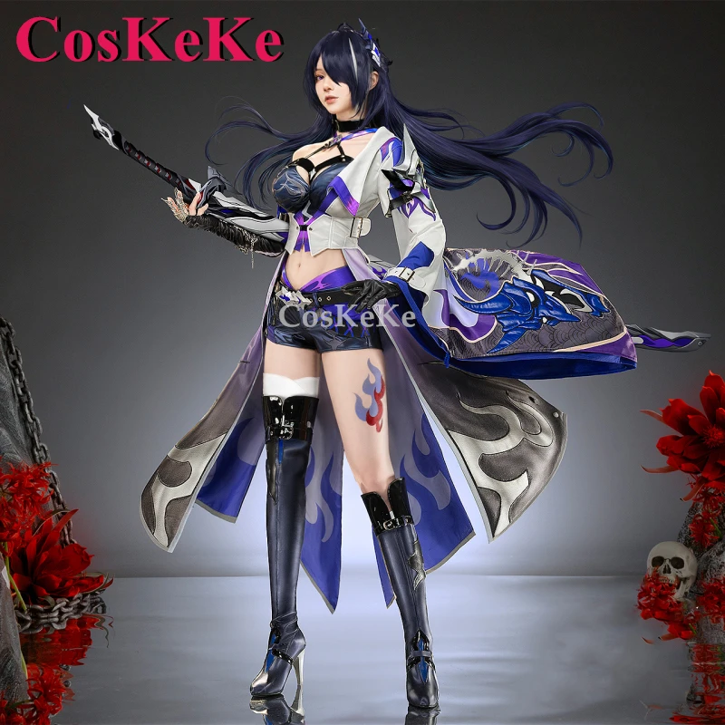 

CosKeKe Acheron Cosplay Game Honkai: Star Rail Costume Elegant Sweet Gorgeous Battle Uniform Halloween Party Role Play Clothing