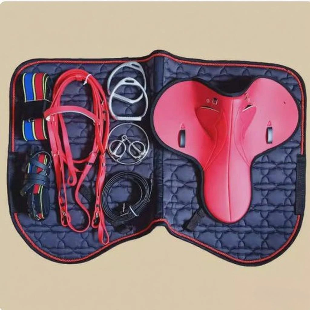 Professional Thickened Racing Saddle With Full Harness Set, Equestrian Gear For Morning Exercise & Horse Training