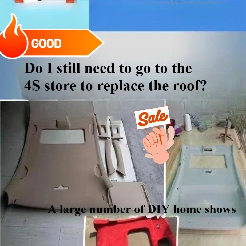 

Automotive Mesh Sky Roof Fabric Sponge Backed Headliner Cloth Interior Ceiling Material for Car Upholstery Damaged Liner Repair